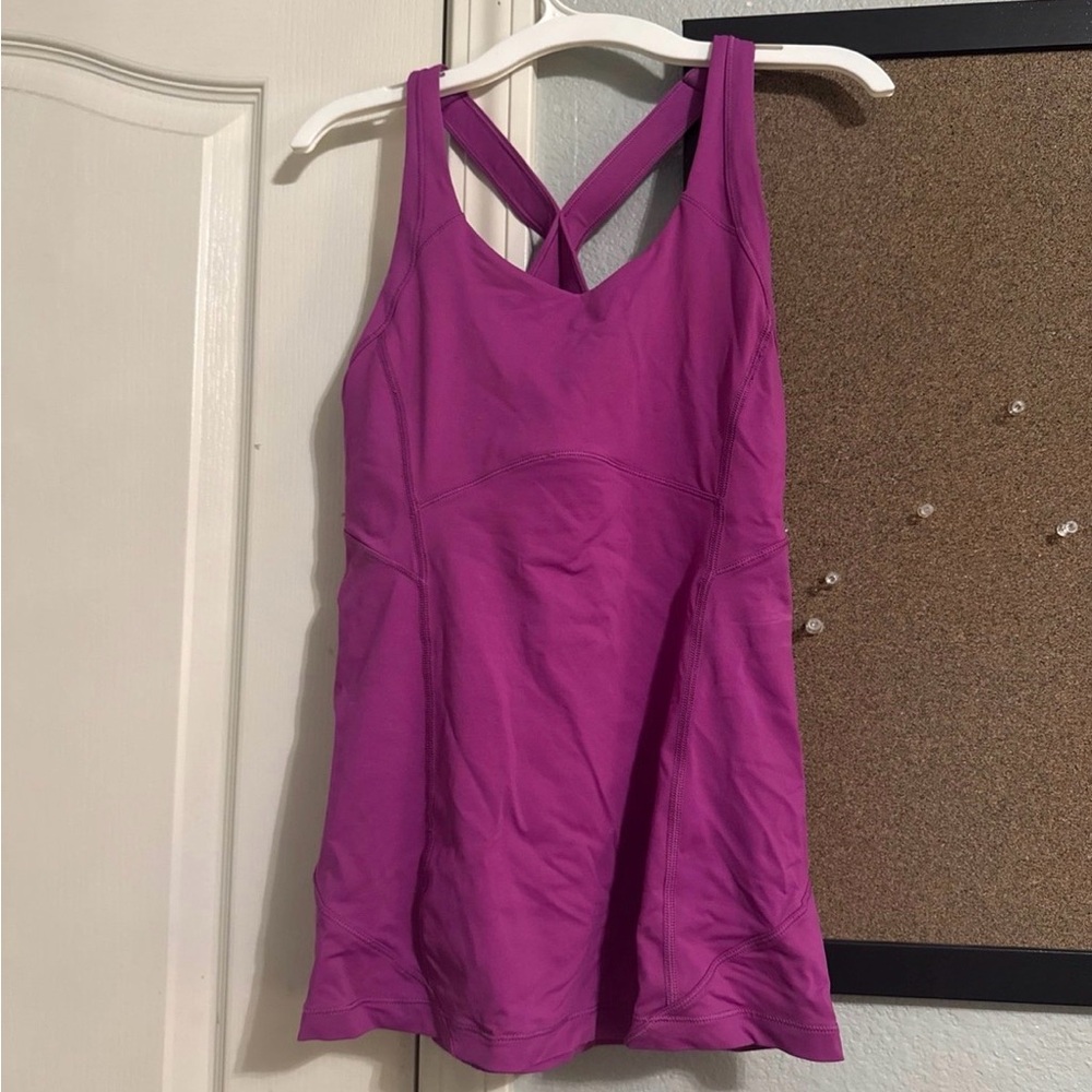 Lululemon Athletica Magenta Tank Top